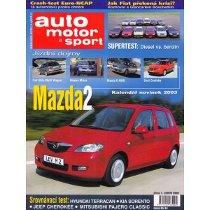 2003_01 Auto, motor a sport